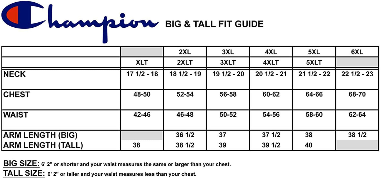 Champion Big & Tall Anorak Windbreaker Jacket for Men