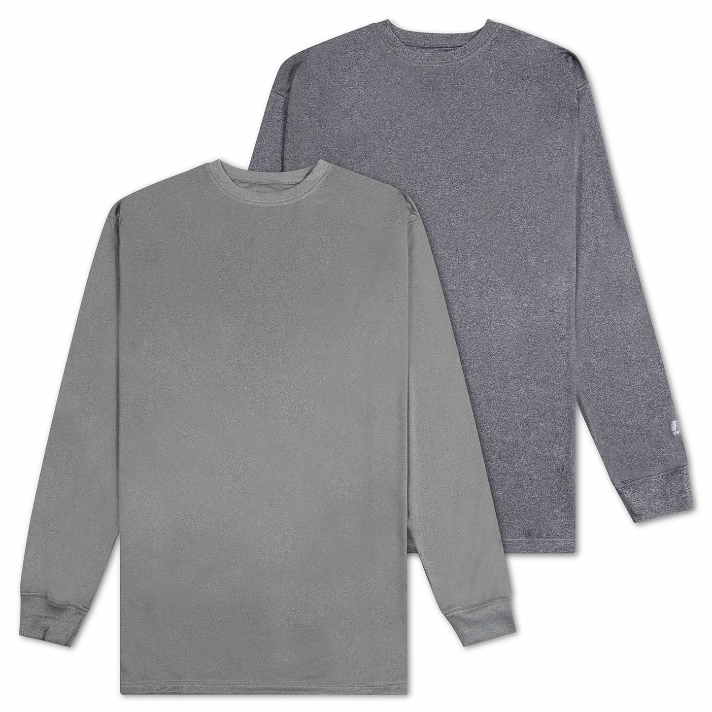 Russell Athletic Big & Tall Long Sleeve Dry-Fit Shirts, 2 Pack