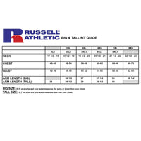 Russell Athletic Big & Tall Long Sleeve Cotton T-Shirts for Men, 2 Pack